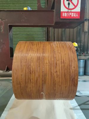 Printech Farbspirale 50-Jahresgarantie 3003H24 Aluminiumspirale 0,80*1200 PVDF Holzgetreide Printech Farbspirale