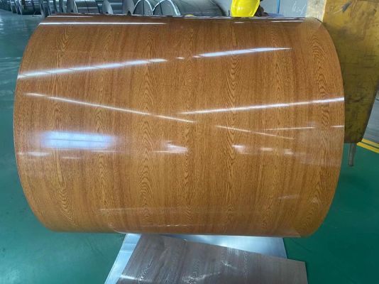 PVDF Printech Holzkornfarbspülung 50-Jahresgarantie 3003H24 Aluminiumspülung 0,80*1200 farblich beschichtete Spülung