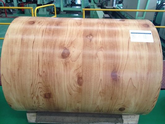 0.2mm Holzdruckfarbbeschichtete Spirale vorgefärbte Stahlspirale PPGI PPGL