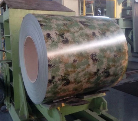 PVC-Film regelmäßige Modifizierung Polyester vorgefärbte Stahlspule kundenspezifische Muster PPGL