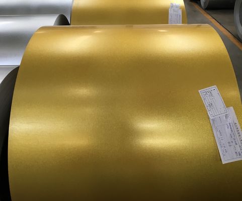 AZ70 Gold Anti-Finger Print Hot Dip Galvalume Metall Spirale GL 55% ALU-Zink Spirale G550/SCG570 Vollharte Qualität