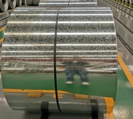 GBT2518 Regelmäßige Spangelfabrik aus galvanisiertem Stahl in chromisierten Spulen ASTM A653M CS-B FÜR ROCHPANELS