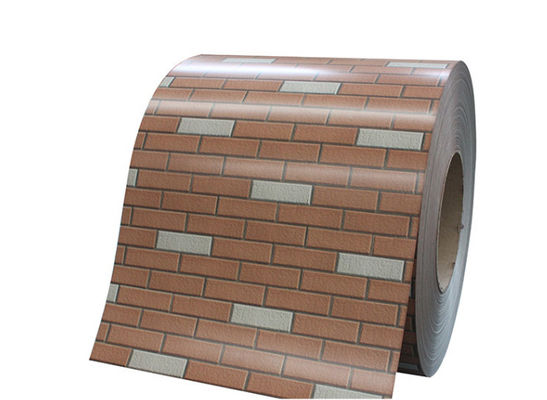 JIS G3321 0,45mm Ziegelkorn PPGI PPGL Vormalen Galvalume Stahl Spirale Wandverkleidung Gebrauch 20 Jahre Garantie