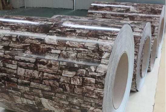 ASTM A755 0,85 mm Backsteinkorn PPGL vorgefärbte Galvalum-Spule