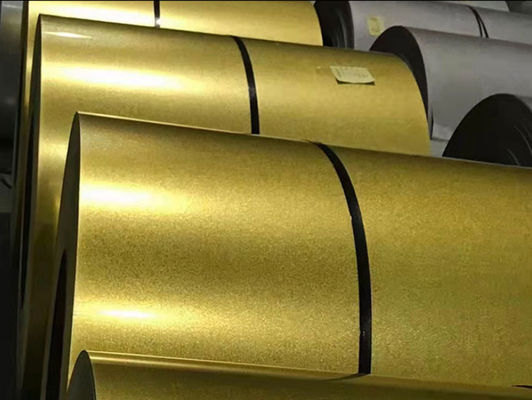 S350GD AZ150 Gold AFP Galvalume Stahl GL 55% Aluzinc Stahl Dachplatten Steinbeschichtete Fliesen Villa Dach ASTM A792M S350GD