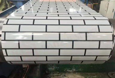 Custom rustikal vorgefärbte Stahlspule mit massivem Ziegelmuster Z60 0,6*1220mm GB/T2518-88
