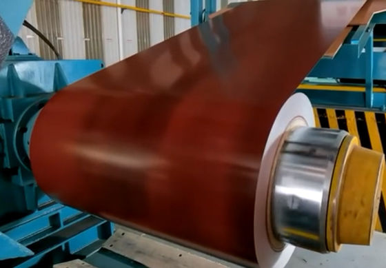 0.38*1000mm vorgefärbte galvanisierte Stahlspule PPGI PPGL RAL8004 Kupferbraune Farbe