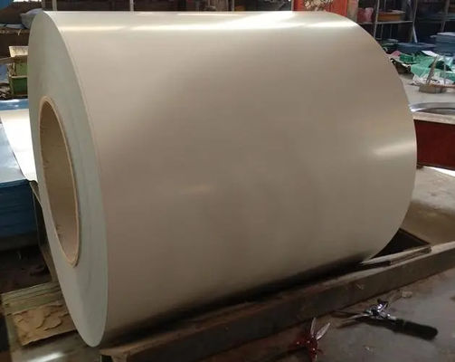 RAL1014 Elfenbein PVDF AkzoNobel Aluminiumspulen 3003 H24 PE/Farbbeschichtet/Vormalbesichtet/Farbbeschichtet Aluminiummühle Fertig