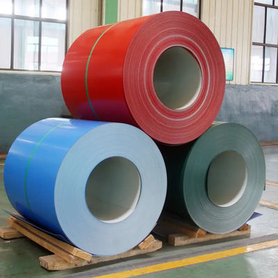 ASTM A527M Valsparmetall vorgefärbte galvanisierte Spirale PPGI Stahlspirale Z40~Z275g/m2