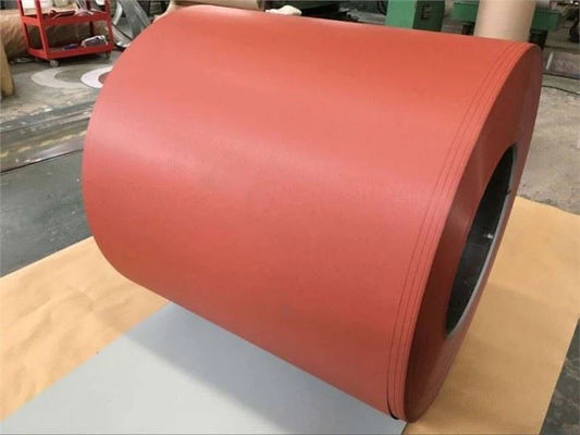 275G/M2 Textured Matte Farbbeschichtete Stahlspulen 0,125-0,8mm*600-1250mm
