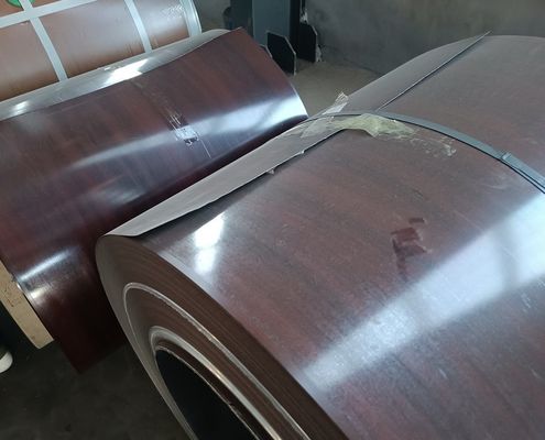 0.48mm Printech PPGI Druckholzkornmuster Designverzinkte Stahlspulen kundenspezifische langlebige Korrosionsbeständigkeit