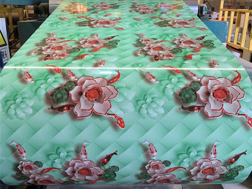 Polyester ((PE) Farbbeschichtet Vormalt Verzinkte PPGI Stahlspule 0,28*600mm Printech Farbbeschichtete Spule JIS G3302; EN1014