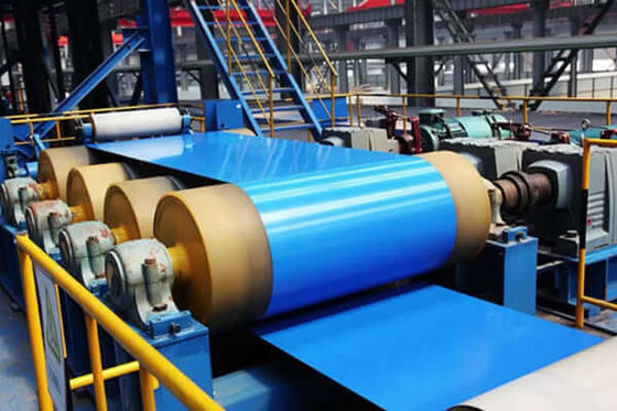 PVDF vorgefärbte Aluminiumspirale RAL5017 Verkehrsblau HDP 3003 H24 H26 100MEK Widerstand