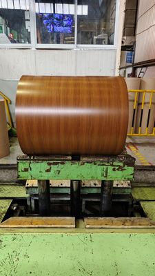 HDP 0,60 mm Walnussfarbene Galvalume-Stahlspule
